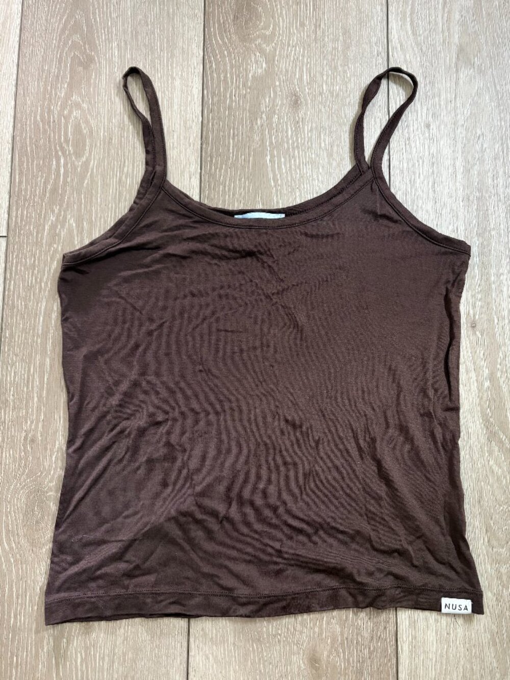 Planet Nusa Brown Cami Tank Top Size Medium